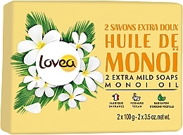 Fragrances, Perfumes, Cosmetics Monoi Oil Soap - Lovea Extra Mild Soaps Monoi Oil