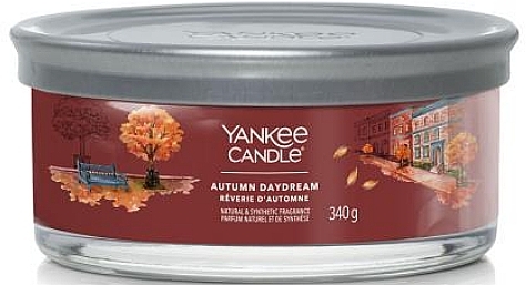 Scented Candle in Glass 'Autumn Daydream', 5 wicks - Yankee Candle Singnature — photo N1