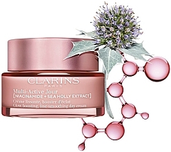 Day Cream for All Skin Types - Clarins Multi-Active Jour Niacinamide+Sea Holly Extract Glow Boosting Line-Smoothing Day Cream — photo N3