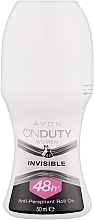 Fragrances, Perfumes, Cosmetics Deodorant-Antiperspirant "Stain Protection" - Avon On Duty Invisible 48H Anti-persrirant