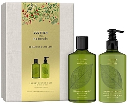 Fragrances, Perfumes, Cosmetics Set - Scottish Fine Soaps Coriander & Lime Leaf Luxury Festive Duo (sh/gel/300ml + lot/300ml)