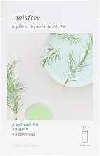 Fragrances, Perfumes, Cosmetics Sheet Mask with Tea Tree Oil - Innisfree My Real Squeeze Mask Ex Tea Tree