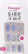 Fragrances, Perfumes, Cosmetics False Nails Set with Glue, 3078 - Donegal Express Your Beauty