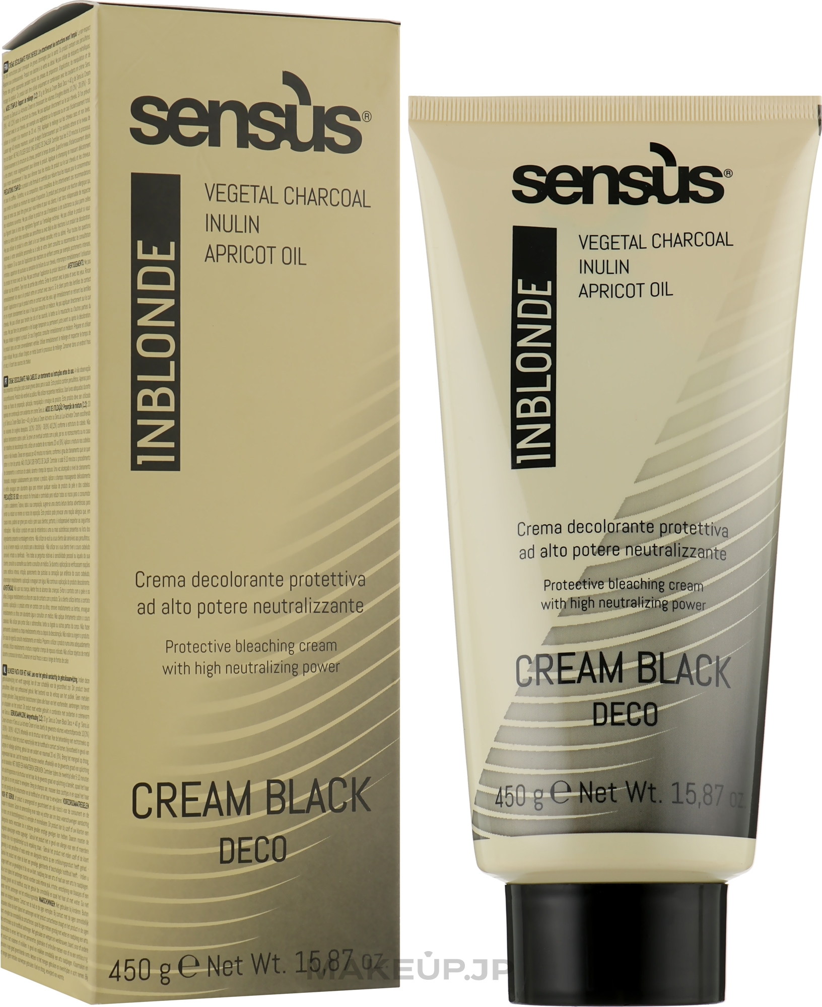 Lightening Cream, 7 tones - Sensus InBlonde Cream Black Deco — photo 450 g