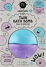 Fragrances, Perfumes, Cosmetics Bath Bomb, blue and purple - Nailmatic Kids Twin Bath Bomb