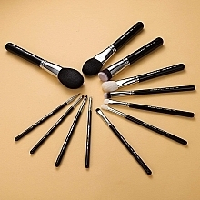 Makeup Brush Set, bright silver - Eigshow Beauty Makeup Brush Master Light Gun Black — photo N5