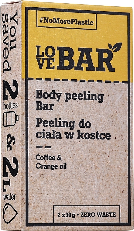 Coffee & Orange Concentrated Body Peeling - Love Bar Body Peeling Bar — photo N2