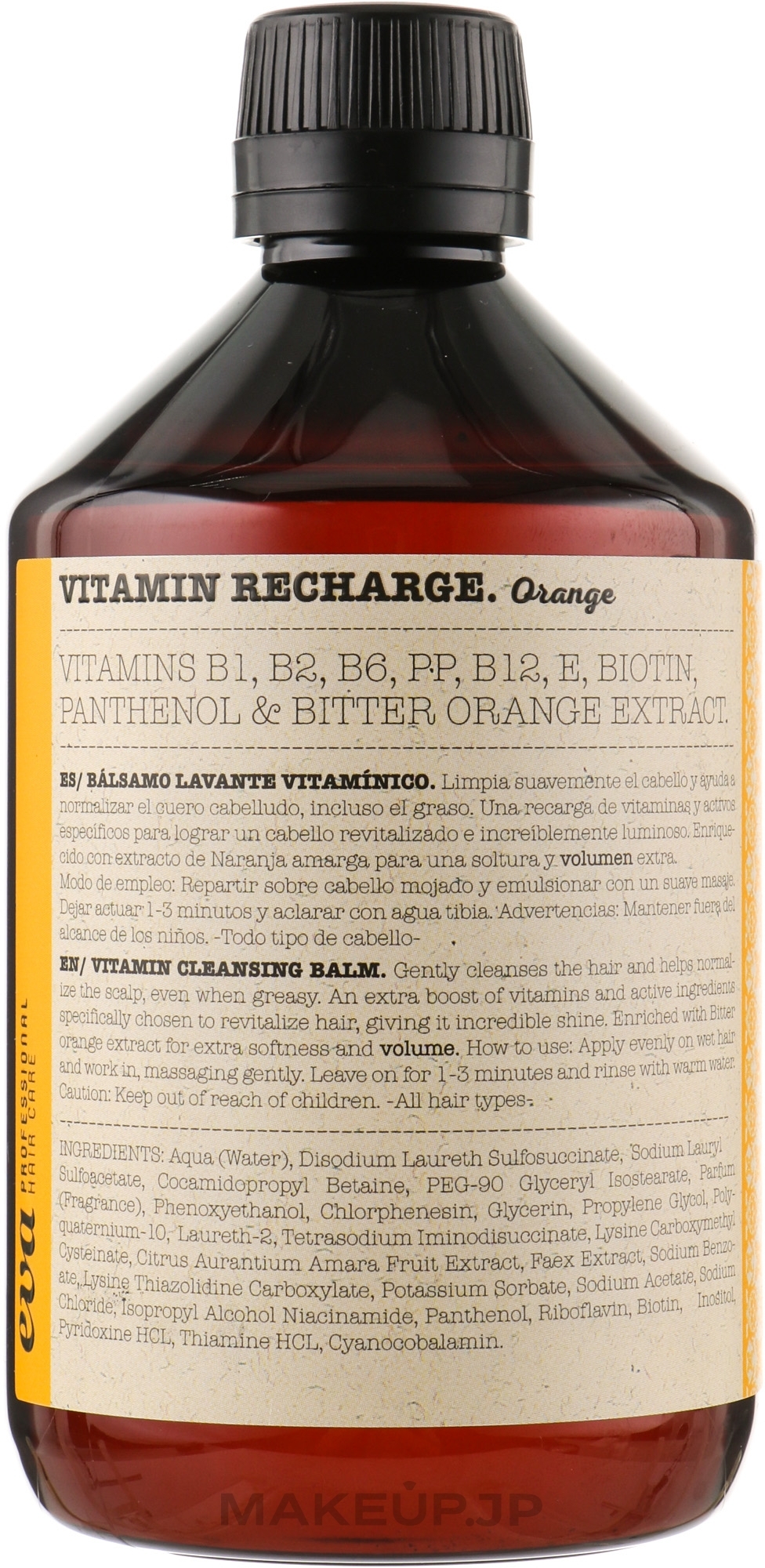 Vitamin Shampoo - Eva Professional Vitamin Recharge Cleansing Shampoo Orange — photo 500 ml