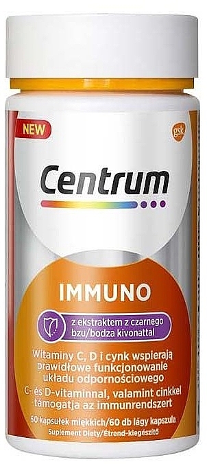 Dietary Supplement with Elderberry Extract for Immune Health - Centrum Immuno — photo N1