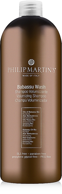 Hair Volume Shampoo - Philip Martin's Babassu Wash Volumizing Shampoo — photo N4