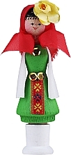 Fragrances, Perfumes, Cosmetics Car Air Freshener with Fragrant Oil, green dress + red scarf 2 - Bulgarian Rose Girl