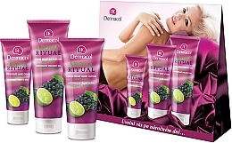 Fragrances, Perfumes, Cosmetics Set - Dermacol Aroma Ritual Grape & Lime (sh/gel/250ml + b/lot/200ml + h/cr/100ml)