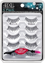 False Lashes Kit - Ardell 5 Pack Babies Black — photo N1