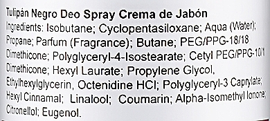 Cream Soap Deodorant Spray - Tulipan Negro Body Deo Spray — photo N3