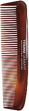 Men Pocket Hair Comb, 12,5cm, brown - Titania Havannah — photo N1