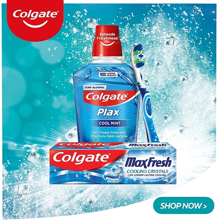 Toothpaste - Colgate Max Fresh Cooling Crystals +10 Longer Lasting Cooling — photo N33