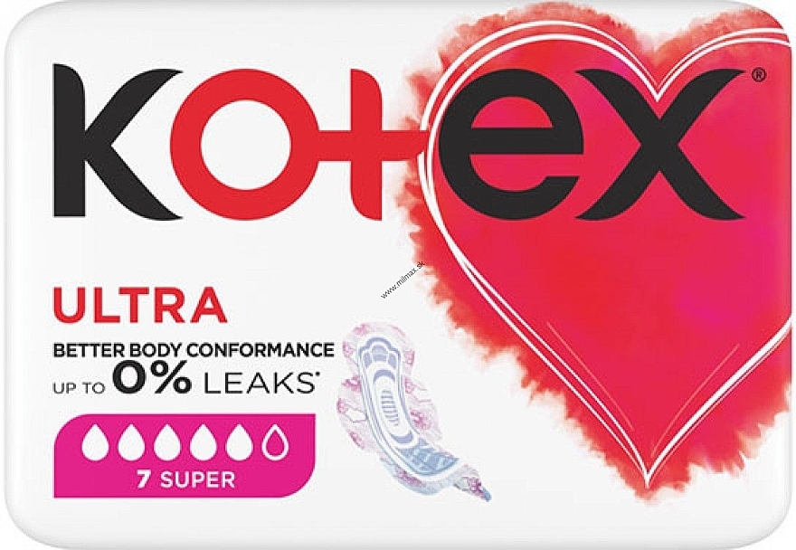 Sanitary Pads, 7 pcs - Kotex Ultra Super — photo N1