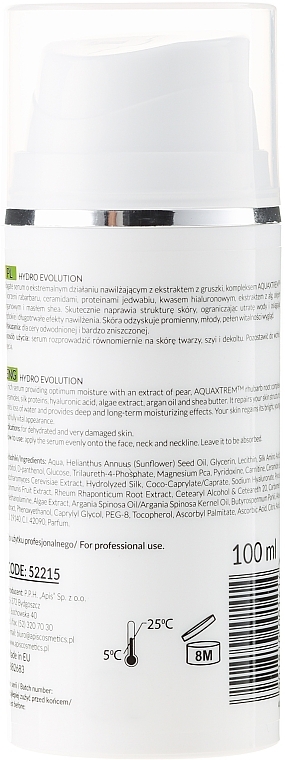 Extremely Moisturizing Serum with Pear and Rhubarb - APIS Professional Hydro Evolution Extremely Moisturizing Serum — photo N2