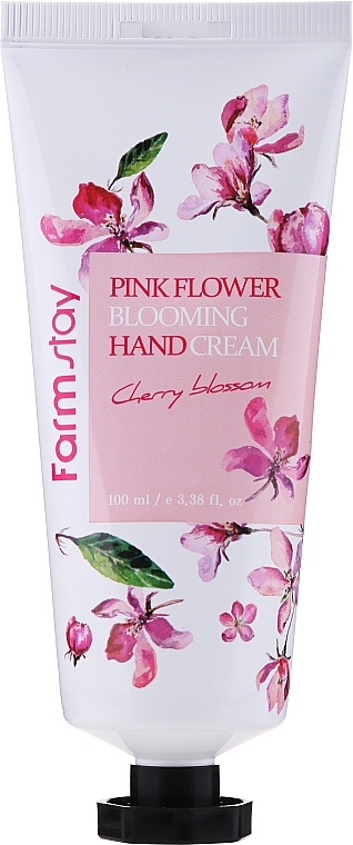 Hand Cream "Cherry Blossom" - FarmStay Pink Flower Blooming Hand Cream Cherry Blossom — photo N2
