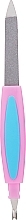 Fragrances, Perfumes, Cosmetics Metal Nail File with Cuticle Trimmer, 77791, pink-blue - Top Choice