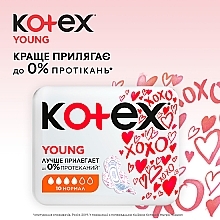 Sanitary Pads, 10 pcs. - Kotex Young Ultra Normal — photo N10