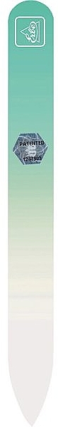 Glass Nail File, 9 cm, pastel green - Erbe Solingen Soft-Touch — photo N5