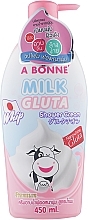 Fragrances, Perfumes, Cosmetics Milk Protein & Glutathione Shower Cream - A Bonne Milk Glutathione Whip Shower Cream