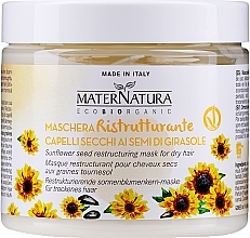 Fragrances, Perfumes, Cosmetics Repair Nourishing Hair Mask - MaterNatura Sunflower Seeds Restoring Mask