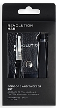 Fragrances, Perfumes, Cosmetics Men's Set - Revolution Man Nose Scissors & Tweezer Set