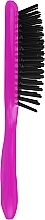 Hair Brush, black teeth, pink - Janeke SuperBrush Vented Small — photo N2