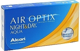 Fragrances, Perfumes, Cosmetics Contact Lenses, 8.4 curvature, 6 pcs - Alcon Air Optix Night & Day Aqua