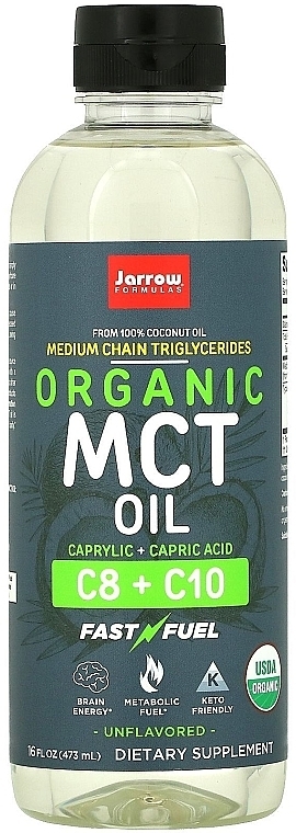 SCT Oil Dietary Supplement, organic - Jarrow Formulas Organic MCT Oil — photo N1