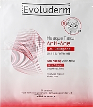 Fragrances, Perfumes, Cosmetics Anti-Aging Face Mask - Evoluderm Anti-Age Sheet Mask