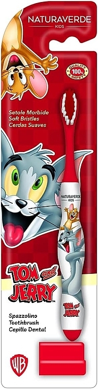 Tom & Jerry Toothbrush - Naturaverde Kids Tom & Jerry Soft Toothbrush — photo N2