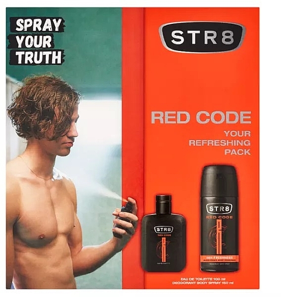 STR8 Red Code - Set (edt/100ml+deo/150ml) — photo N1