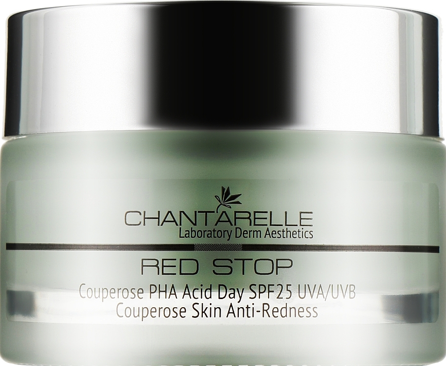 Day Cream for Sensitive Skin - Chantarelle Couperose PHA Acid Day Cream SPF 25  — photo N2