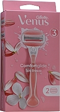 Fragrances, Perfumes, Cosmetics Razor with 2 Replaceable Cartridges - Gillette Venus SPA Breeze