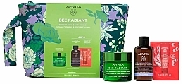 Fragrances, Perfumes, Cosmetics Set - Apivita Bee Radiant Sings Of Aging & Anti-Fatigue Set (cr/50ml + foam/75ml + sun/cr/2ml + pouch)