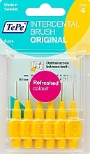 Fragrances, Perfumes, Cosmetics Interdental Brush Set 'Original', 0.7 mm, yellow - TePe Interdental Brush Original Size 4