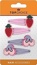 Hair Clips "Strawberry & Cherry", 26706 - Top Choice — photo N1