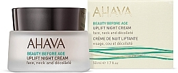 Lifting Night Face, Neck & Decollete Cream - Ahava Beauty Before Age Uplifting Night Cream For Face, Neck & Decollete — photo N2