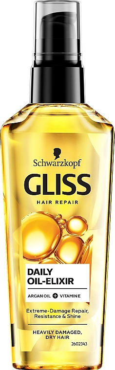 Split Ends Oil Elixir - Gliss Kur Oil Nutritive Elixir — photo N1