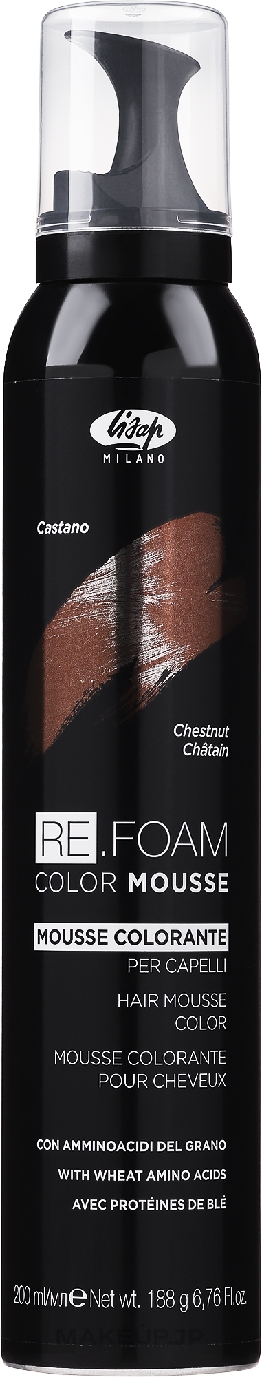 Toning Mousse Conditioner - Lisap Re Foam Color Conditioning Mousse — photo Chestnut