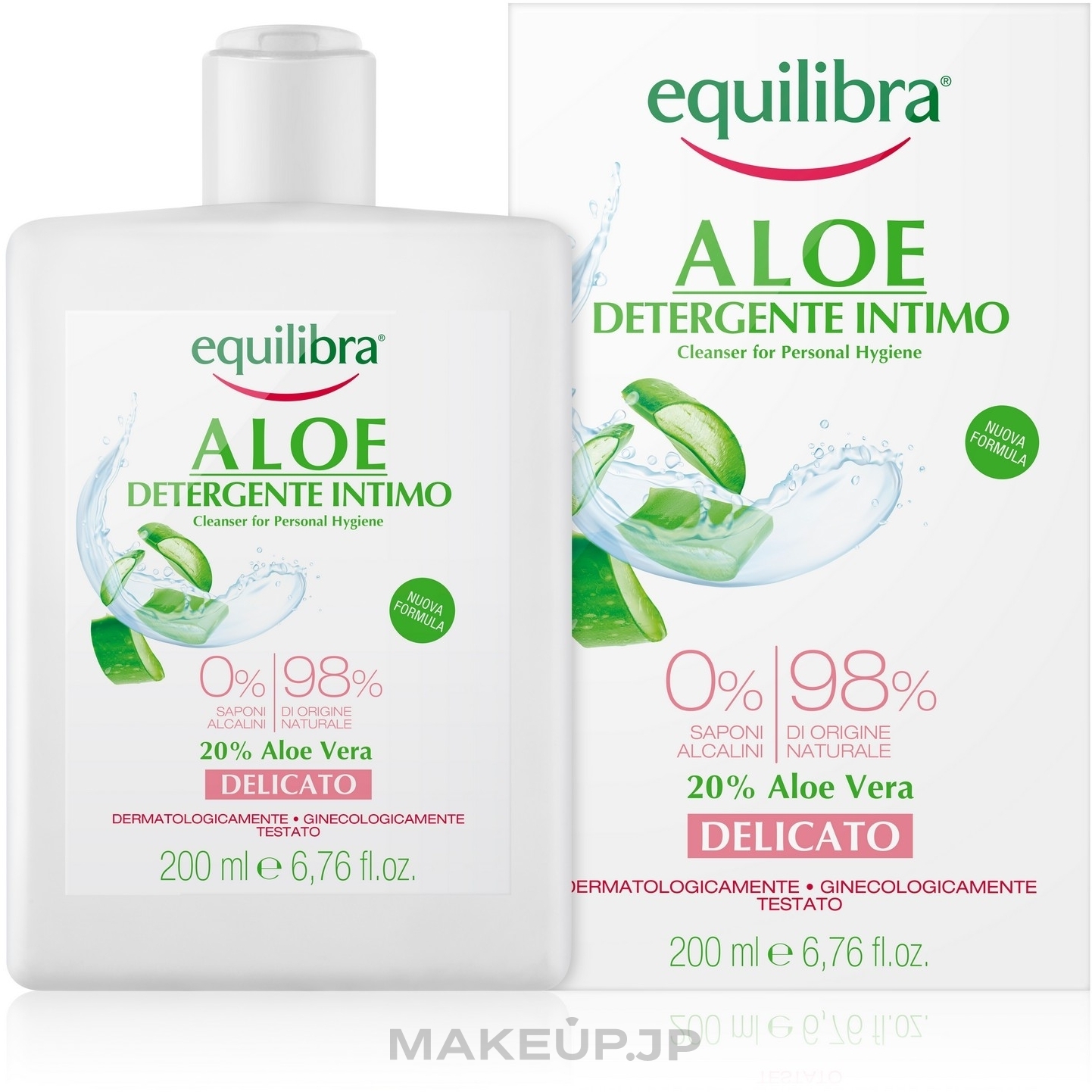 Gentle Gel for Intimate Hygiene - Equilibra Aloe Gentle Cleanser For Personal Hygiene — photo 200 ml