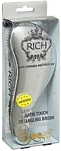 Fragrances, Perfumes, Cosmetics Hair Brush - Rich Pure Luxury Satin Touch Detangling Brush Silver Sparkle