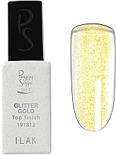 Fragrances, Perfumes, Cosmetics Nail Top Coat - Peggy Sage Top Finish Glitter Gold I-Lak