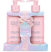 Fragrances, Perfumes, Cosmetics Set - Baylis & Harding Jojoba, Vanilla & Almond Oil Luxury Hand Care Gift Set (h/soap/300ml + h/b/lot/300ml)