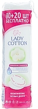 Fragrances, Perfumes, Cosmetics Cotton Pads, 80+20 pcs - Lady Cotton