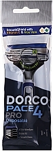 Fragrances, Perfumes, Cosmetics Disposable Razor with 4 Blades - Dorco Pace 4 PRO