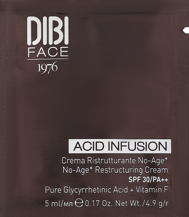 GIFT! Anti-Aging Restructuring Face Cream - DIBI Milano Acid Infusion No-Age Restructuring Cream SPF30 (sample) — photo N1